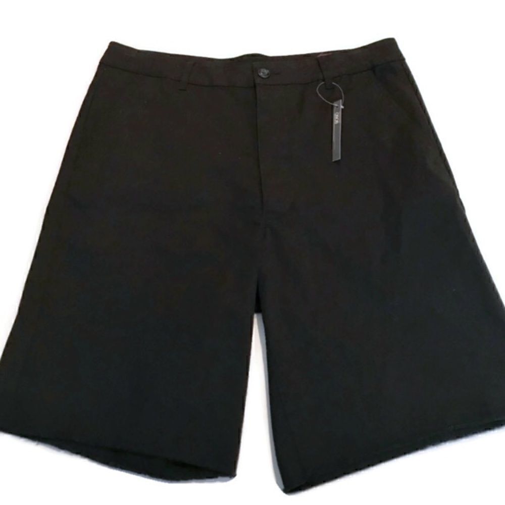 New! ASOS Black Shorts With Raw Hem Sz 32